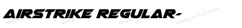 Airstrike Regular字体转换